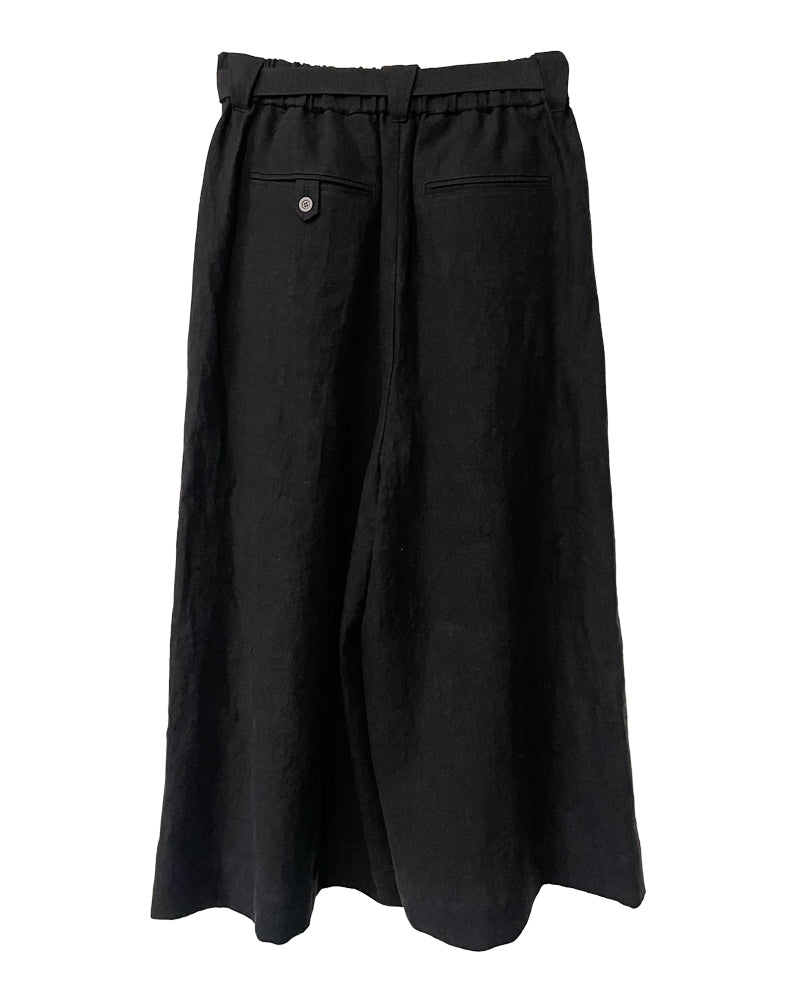 BELTED SUPER WIDE PANTS