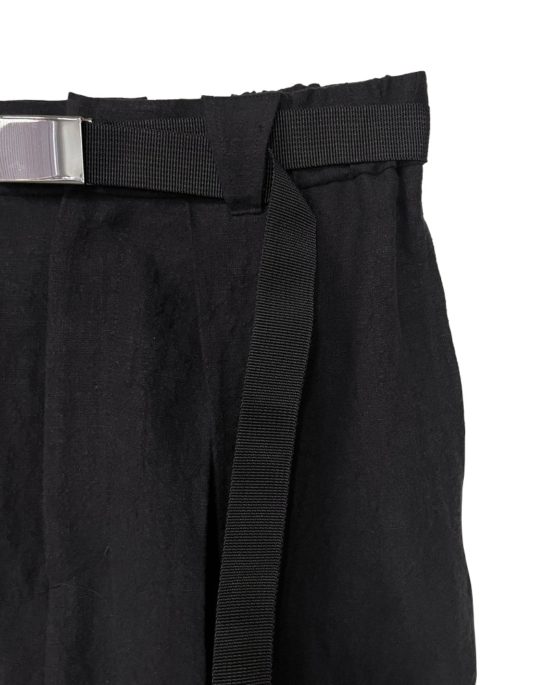 BELTED SUPER WIDE PANTS