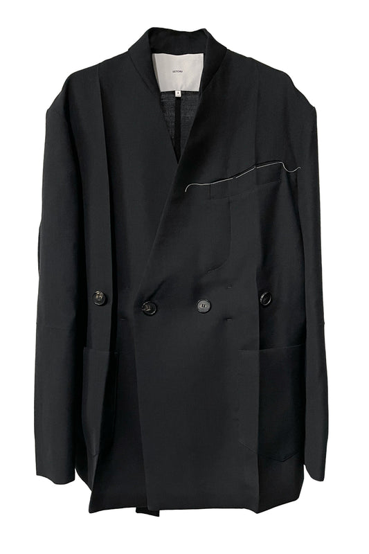 NO LAPEL ORIGAMI JACKET MAKISU WOOL（UNISEX）