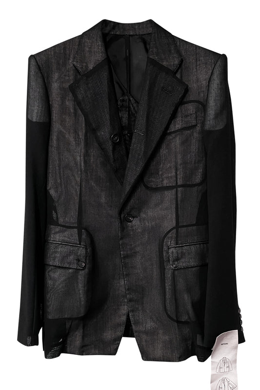 TRAVEL JACKET CV WOOL FISHING NET(UNISEX)