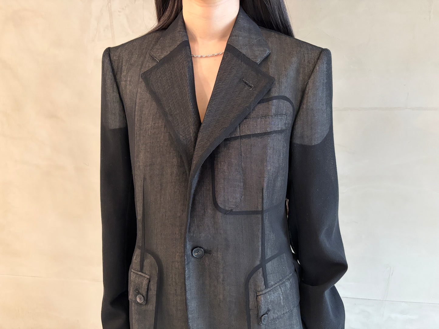 TRAVEL JACKET CV WOOL FISHING NET（UNISEX）