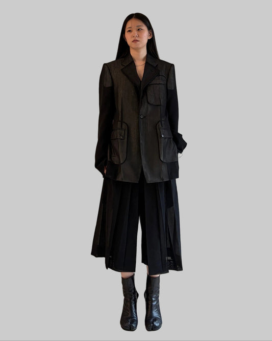 HAKAMA PANTS MEDIUM WOOL FISHING NET(UNISEX)