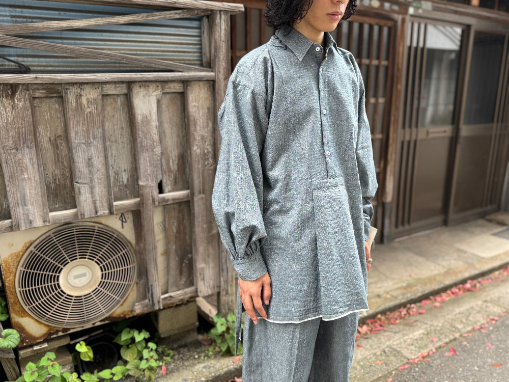 WESTERN KIMONO SHIRTS PAPER CHAMBRAY（UNISEX）
