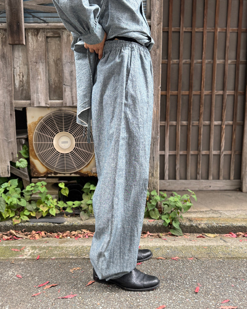 PIJAMA PANTS 2 PAPER CHAMBRAY（UNISEX）