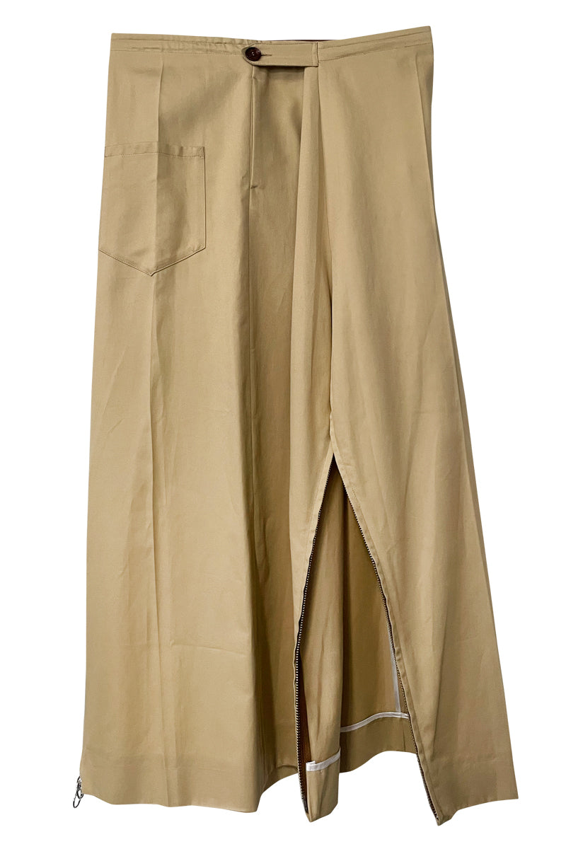 APRON PANTS COTTON CASHMERE