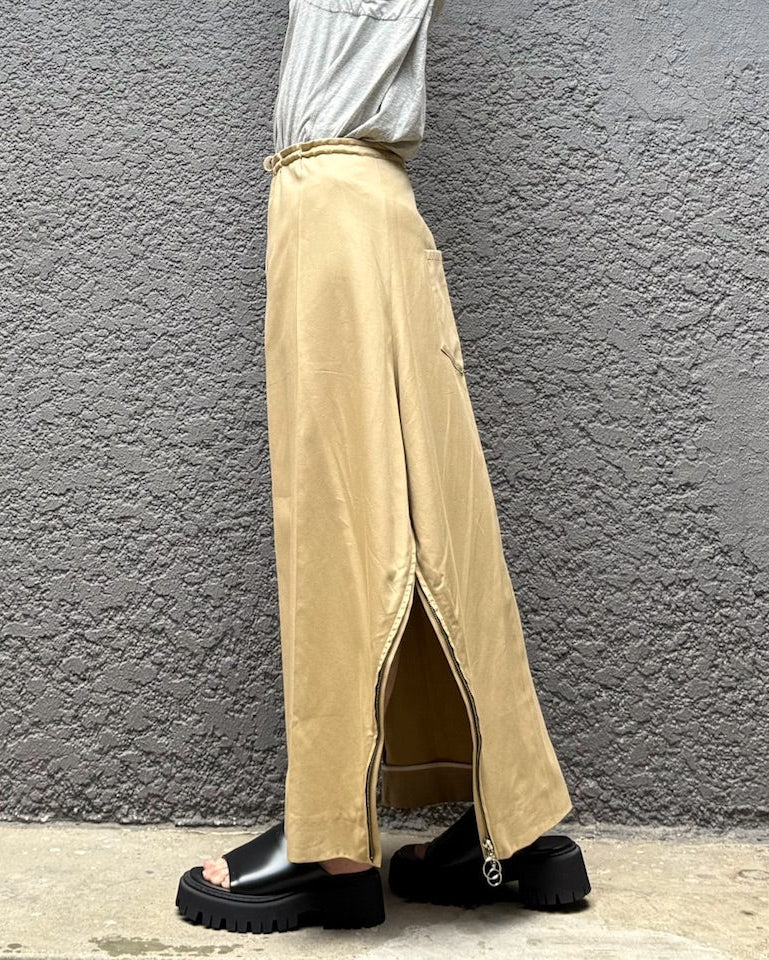 APRON PANTS COTTON CASHMERE