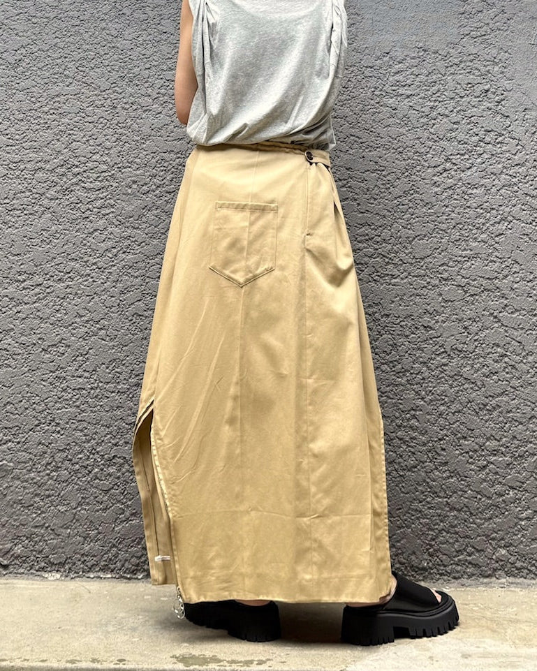 APRON PANTS COTTON CASHMERE