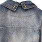 FOLDABLE COLLAR DENIM JACKET