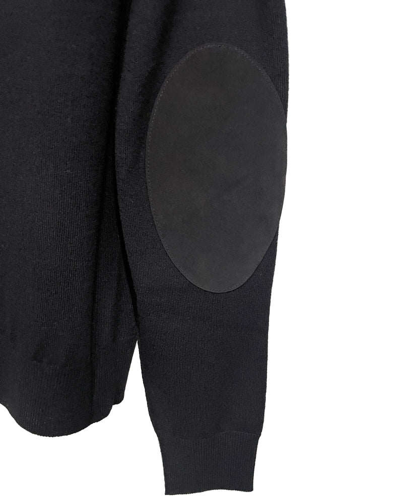 TWO-TONE WOOL CREWNECK