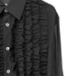 Front Ruffle Chiffon Shirt（MEN）