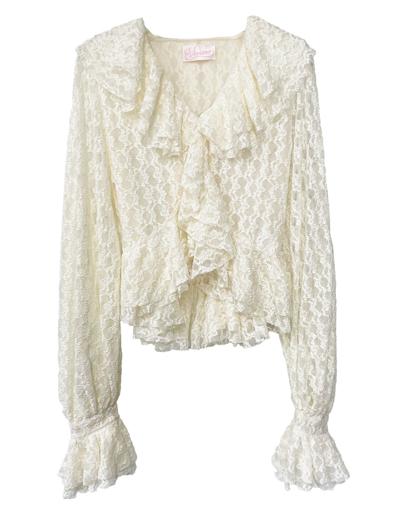 Dentelle Géométrique Blouse