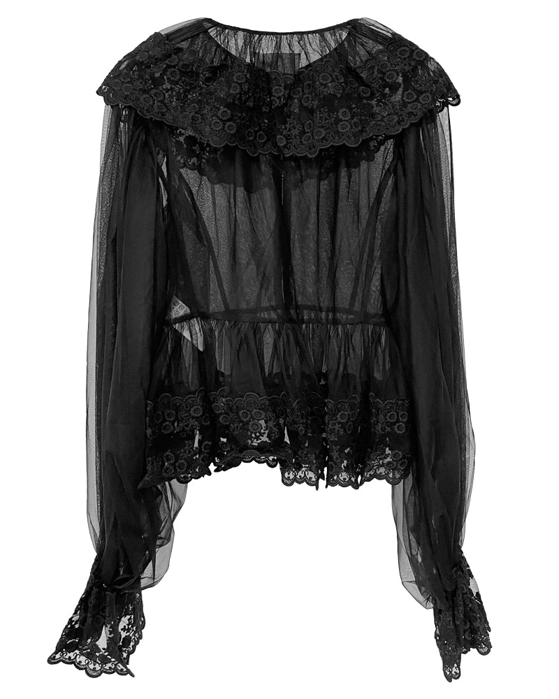 Dentelle Tape Tulle Blouse