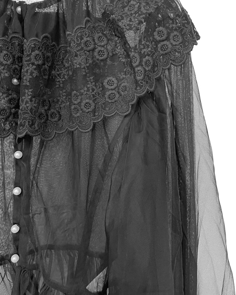 Dentelle Tape Tulle Blouse