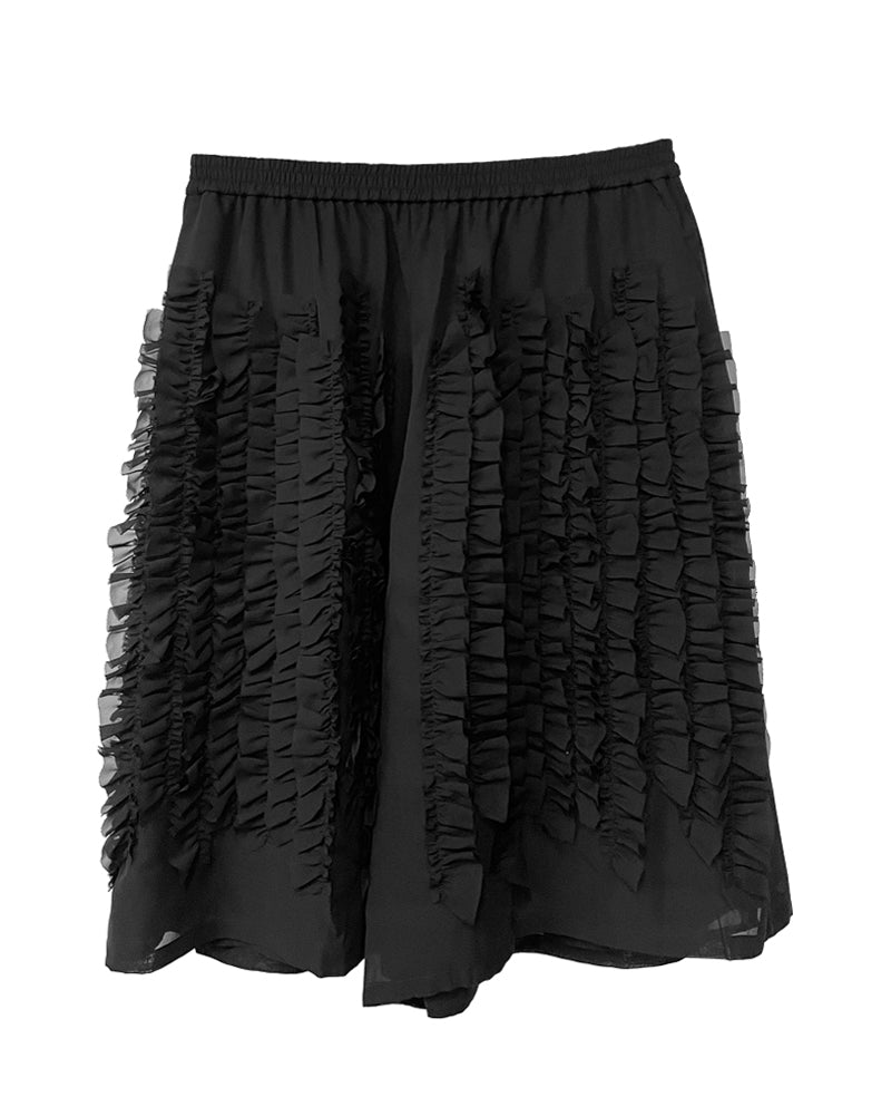 Ruffle Chiffon Wide Shorts（MEN）