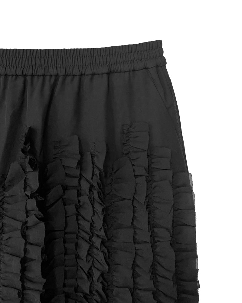 Ruffle Chiffon Wide Shorts（MEN）