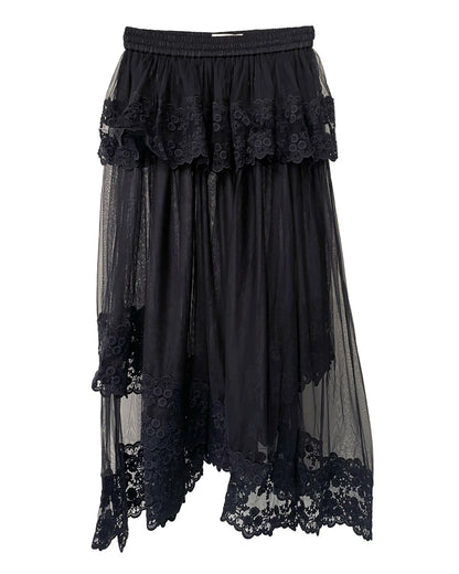 Dentelle Tape Tulle Skirt