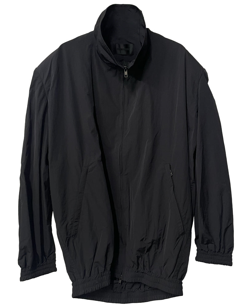 Cocoon-Shaped Nylon Jacket