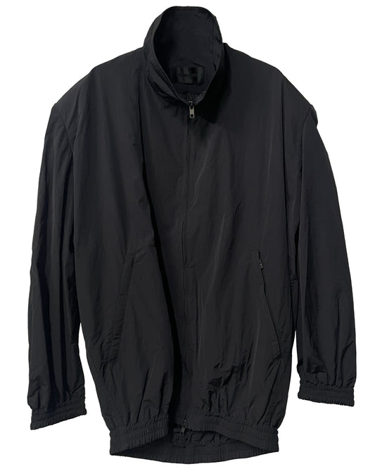 Cocoon-Shaped Nylon Jacket