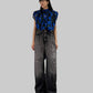 Balloon Hem Pleated Top