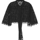 ALL-OVER LACE CAPE BLOUSE