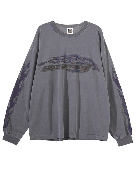 FLAME GRAPHIC LONG SLEEVE TSHIRT