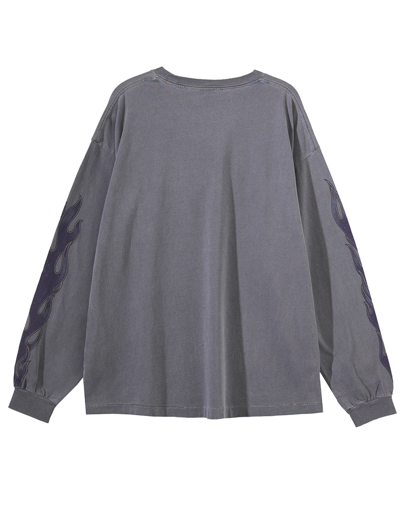 FLAME GRAPHIC LONG SLEEVE TSHIRT