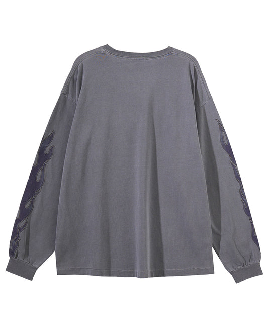 FLAME GRAPHIC LONG SLEEVE TSHIRT