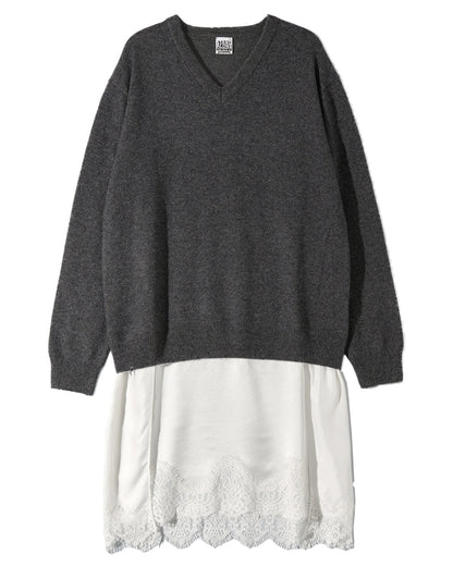 VNECK KNIT DRESS