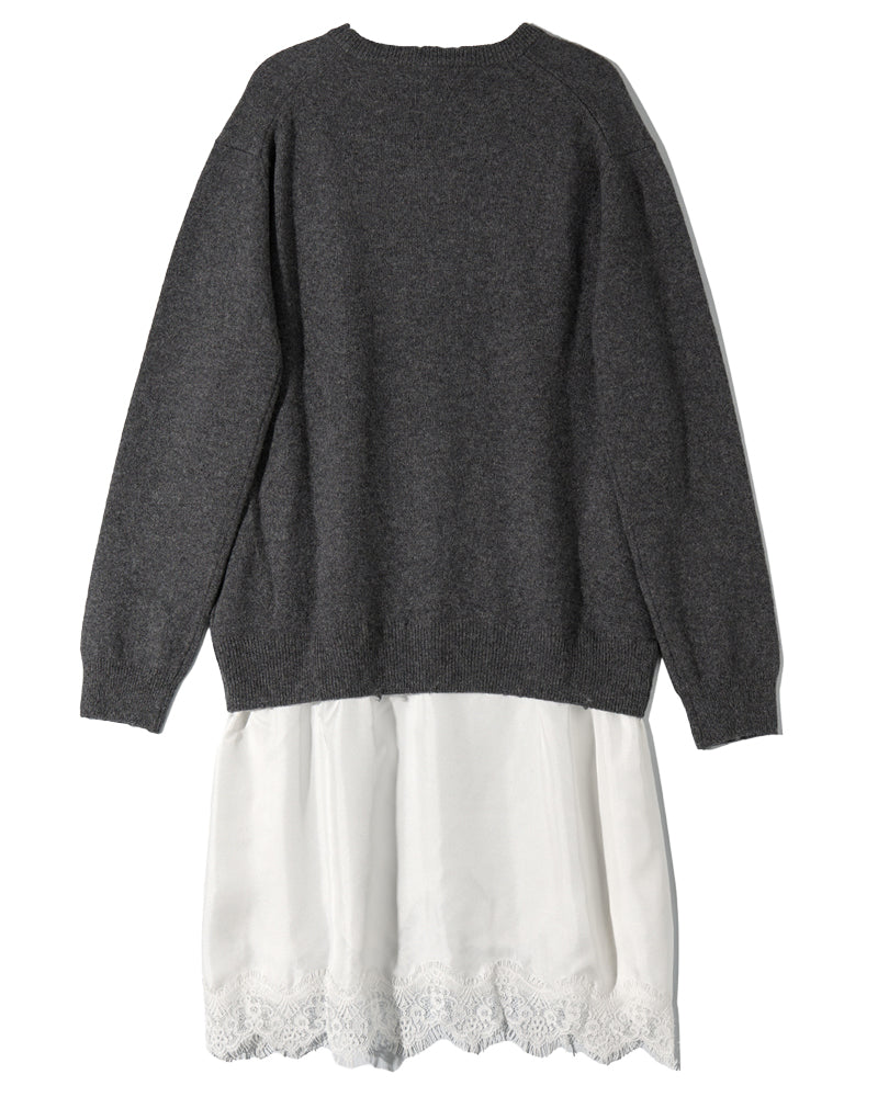 VNECK KNIT DRESS