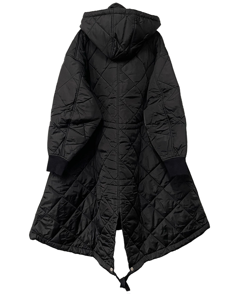 QUILTED LONG COAT