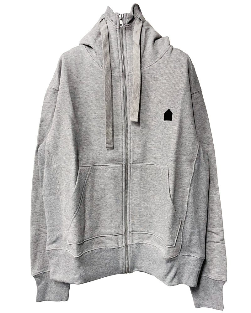 HUT EMBROIDERY ZIPPED HOODIE