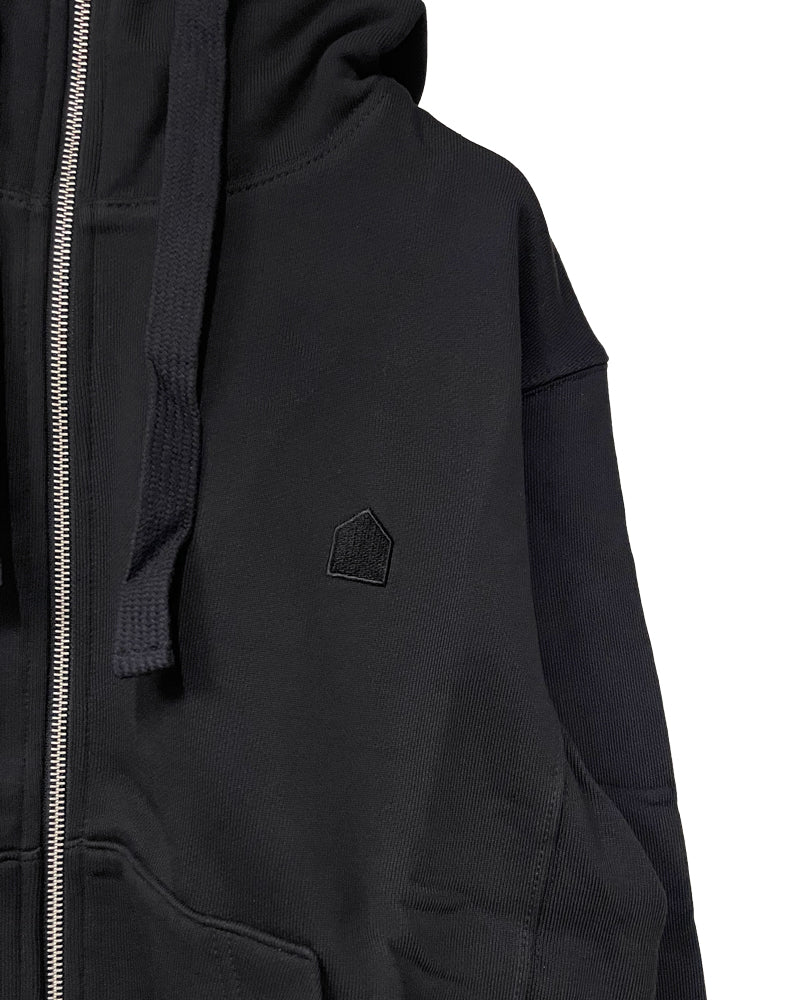HUT EMBROIDERY ZIPPED HOODIE