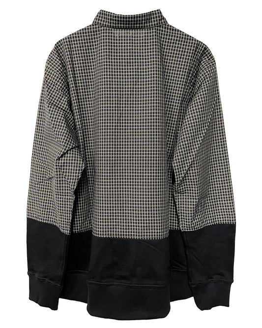 BROWN CHECKS×BLACK FLEECE SHIRT