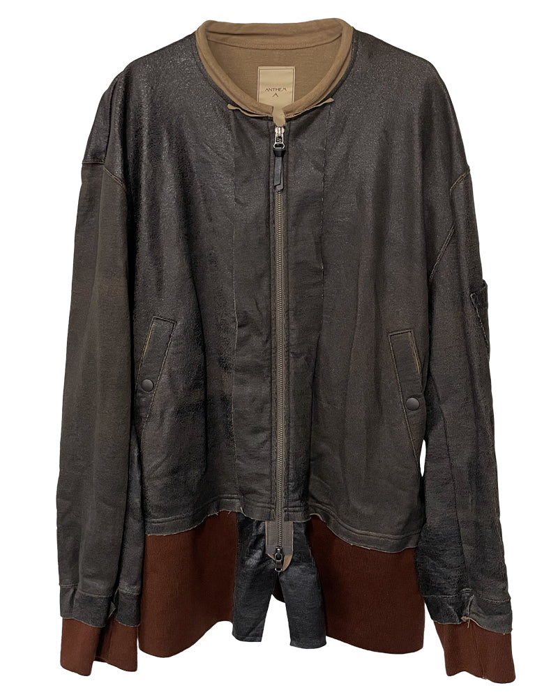 CRACK TERRY MILITARY BLOUSON
