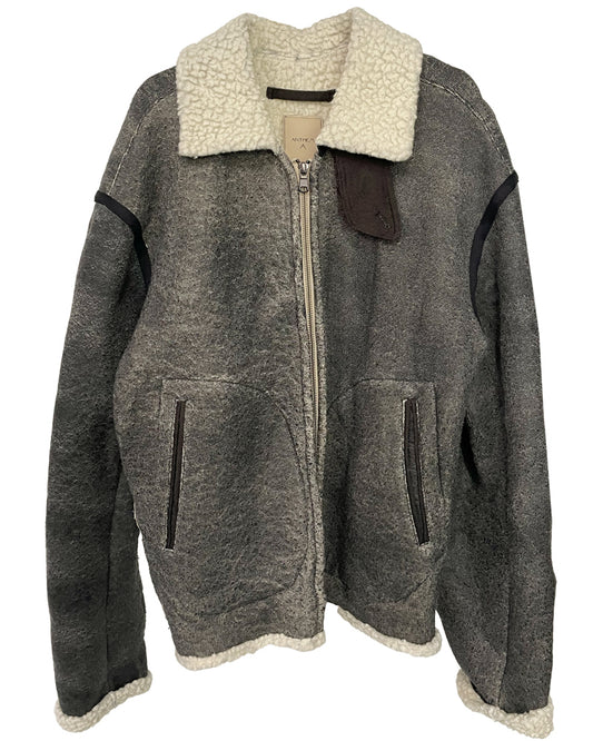 CRACK WOOL BOA BOMBER