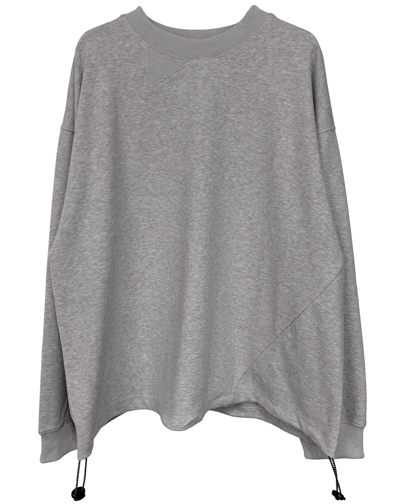 TWIST DRAW CORD LONG T-SHIRT(BRUSHED)