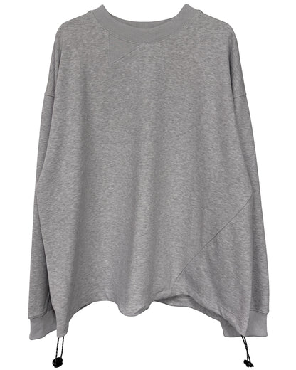 TWIST DRAW CORD LONG T-SHIRT(BRUSHED)