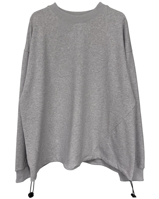 TWIST DRAW CORD LONG T-SHIRT(BRUSHED)