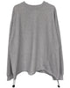 TWIST DRAW CORD LONG T-SHIRT(BRUSHED)