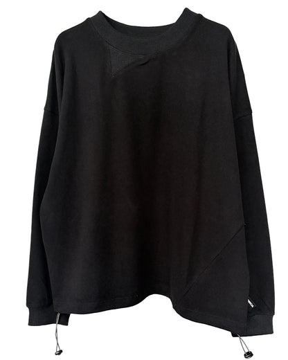 TWIST DRAW CORD LONG T-SHIRT(BRUSHED)
