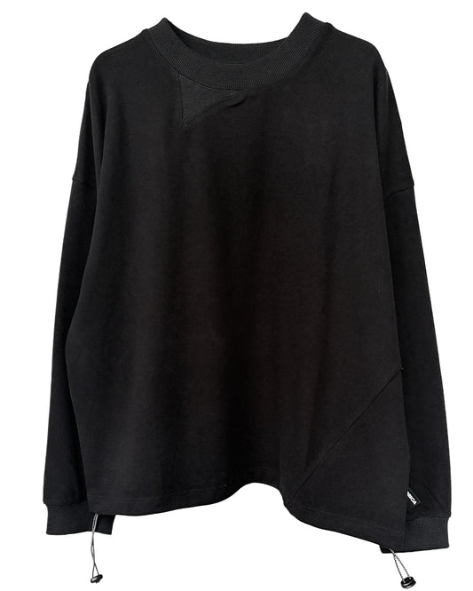 TWIST DRAW CORD LONG T-SHIRT(BRUSHED)