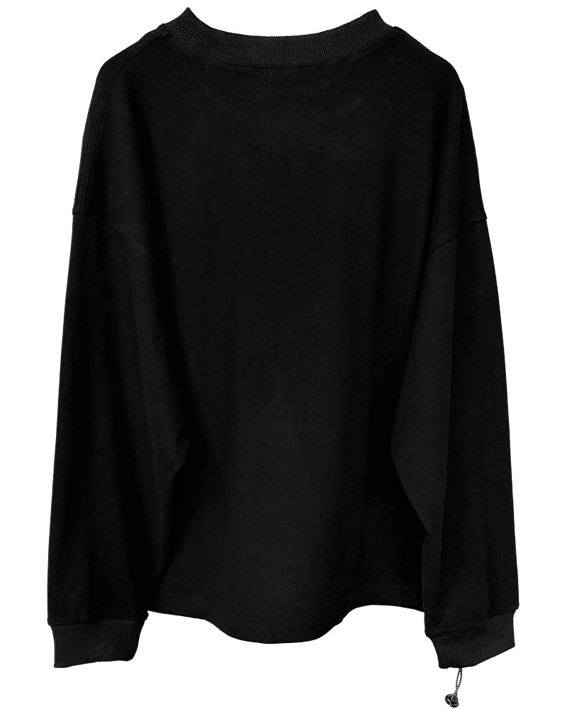 TWIST DRAW CORD LONG T-SHIRT(BRUSHED)