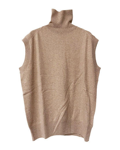 sleeveless pullover high neck