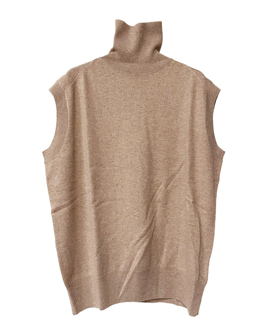 sleeveless pullover high neck