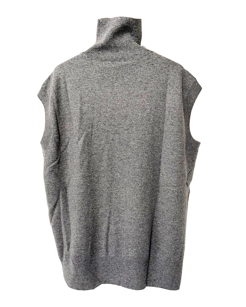 sleeveless pullover high neck