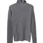 rib pullover high neck long sleeves