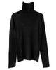 rib pullover high neck long sleeves