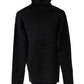 rib pullover high neck long sleeves