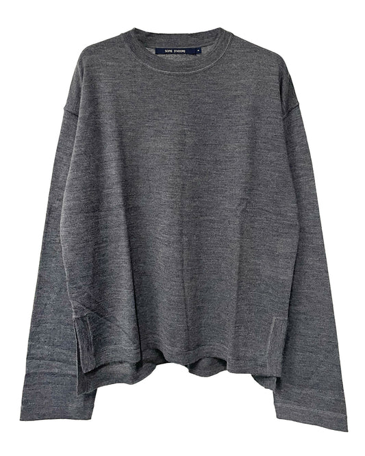 pullover c-neck long sleeves