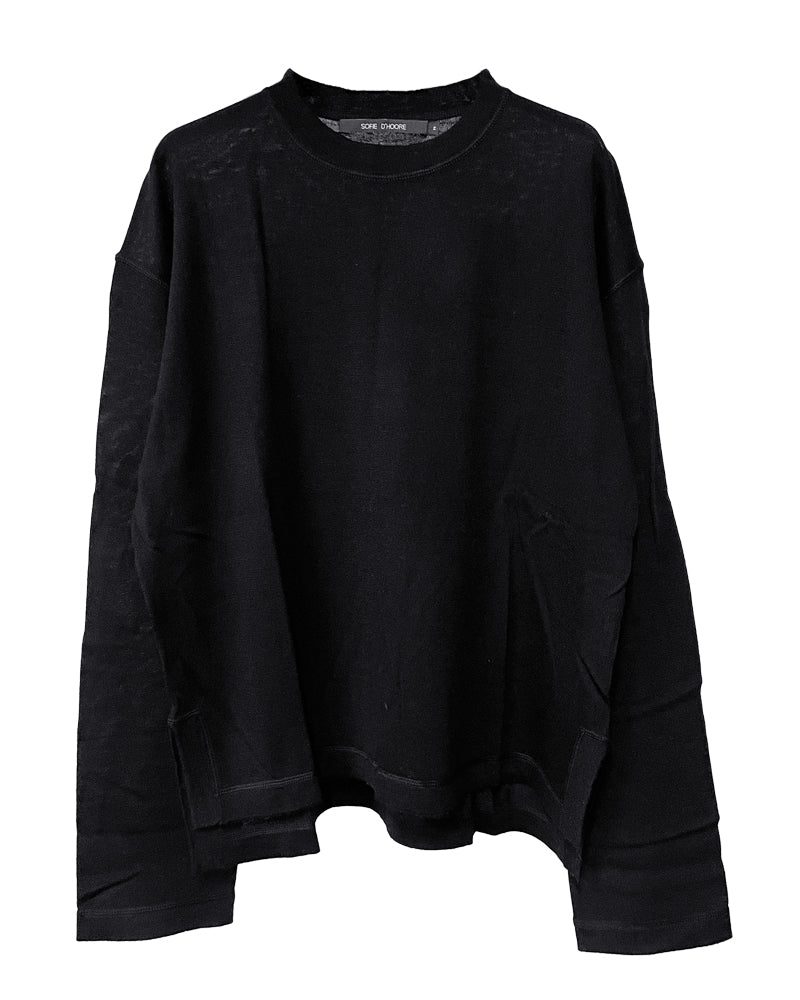 pullover c-neck long sleeves